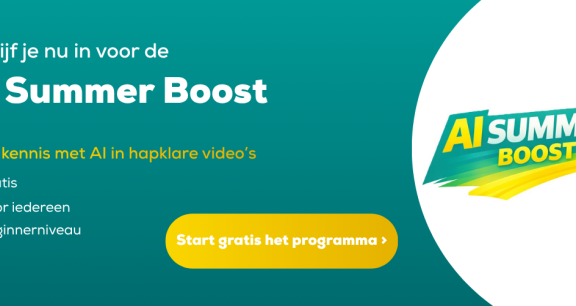 Schrijf je nu in voor de AI Summer Boost