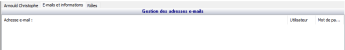 email et informations