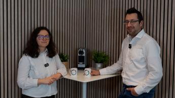 Sandra et Sébastien lors du Coffee Corner